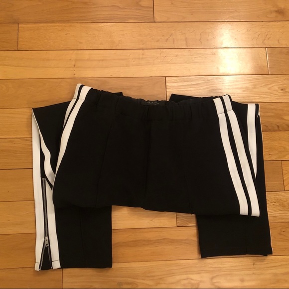 Rag & Bone Black/white stripe track style trousers - Picture 8 of 8